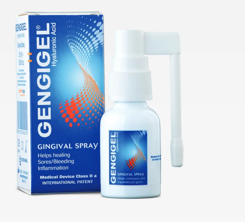 GENGIGEL® Gingival Spray 20ml bottle with its box